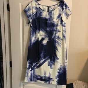 Chico’s blue and white dress. Women’s 3